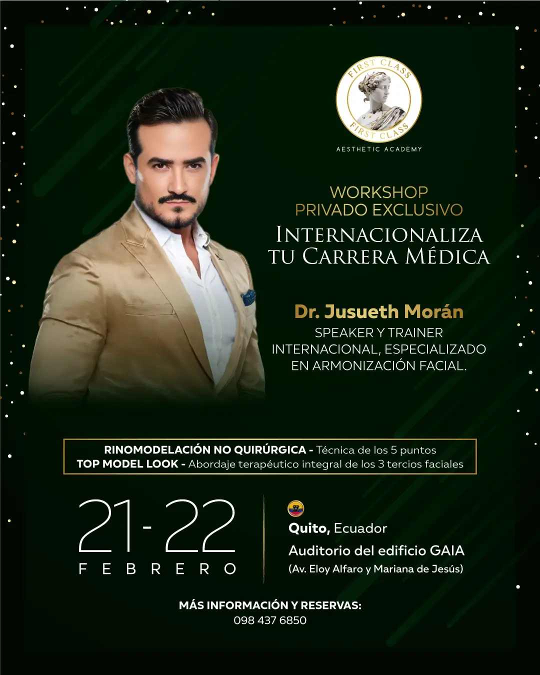 Workshop VIP | Armonización Facial Avanzada | feb 21 y 22 - Quito, EC.